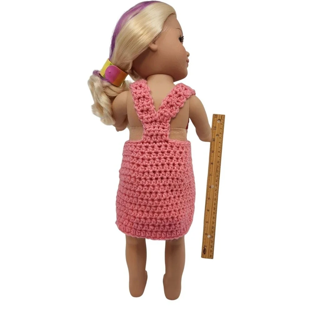 Crochet jumper dress for 18